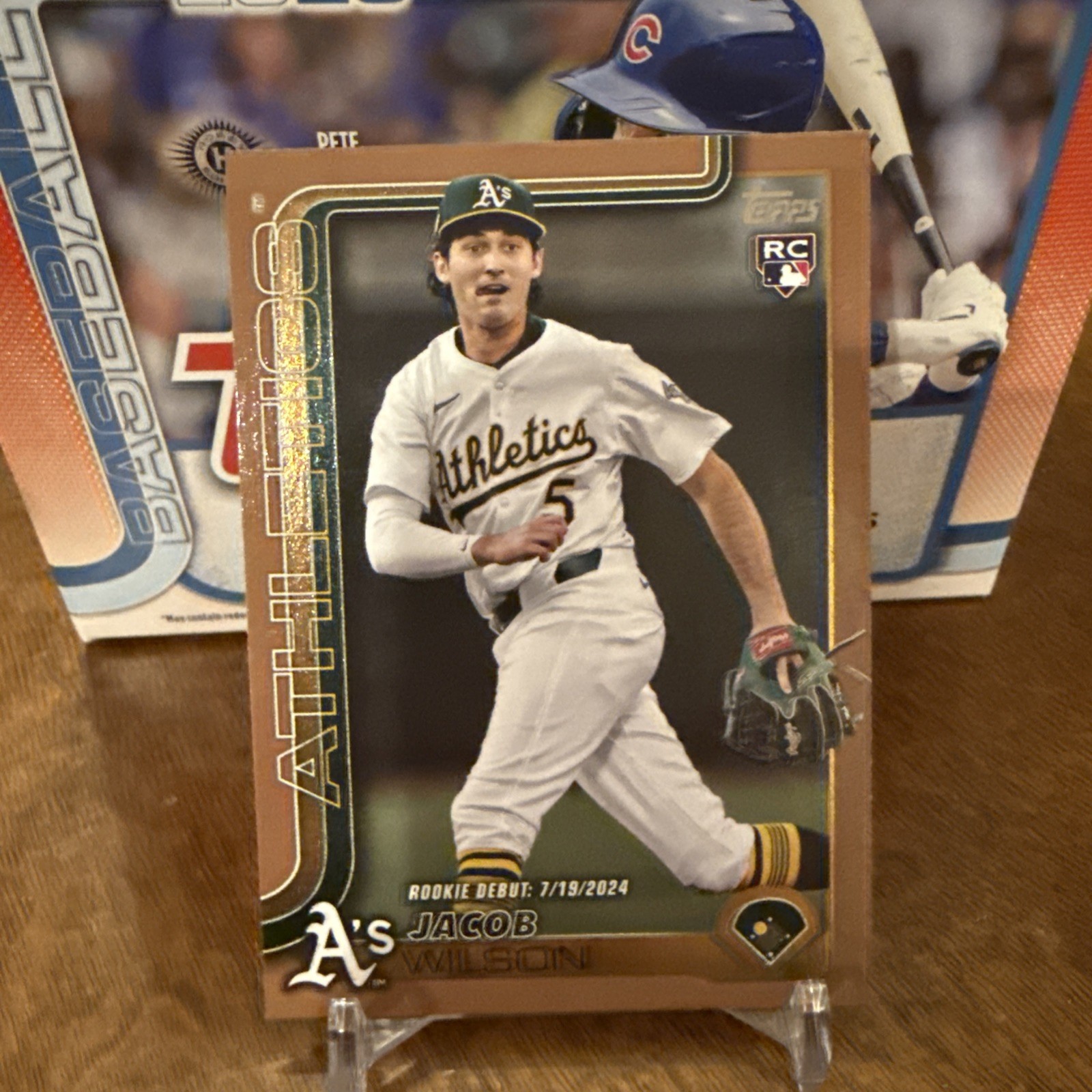 2025 Topps Update Series - Rookie Debut Jacob Wilson #US180 Gold /2025 (RC)