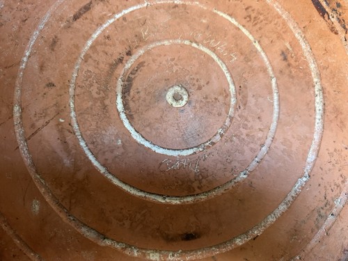 Eugene White Large Cobalt Pottery Bowl With Copper Lid 16” dia. Round - Picture 8 of 8