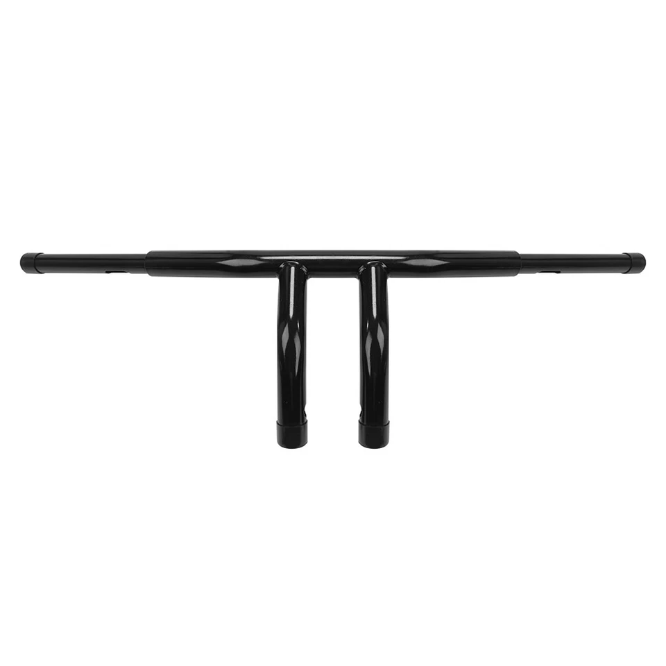 Black 8" Rise 1-1/4" Fat T-Bar Handlebar Fits Harley Sportster Softail FLST FXST Foto 2 de 4