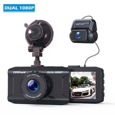 Campark 1080P Dual Lens Dash Cam Front and Rear Car Camera Taxi Night Vision US
