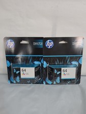 HP 64 Tri-color Original Ink Cartridge N9J89AN New Sealed Jun 2026 