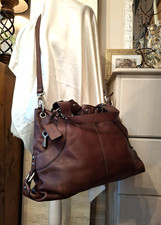 Borsa a tracolla FOSSIL 'Vintage' PELLE marrone HOBO borsa a tracolla media chiave