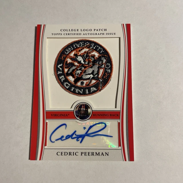 2009 Bowman Draft Picks Maskottchen Variation Cedric Peerman RPA Rookie Patch Auto RC