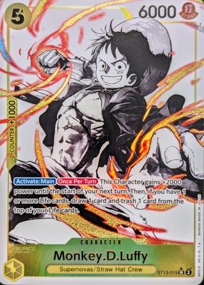 Monkey D Luffy ST13-015 (SR) The Three Brothers Bond ONE PIECE Card ENGLISH TCG
