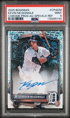 KEVIN MCGONIGLE 2025 BOWMAN CHROME PROSPECT SPECKLE REFRACTOR AUTO