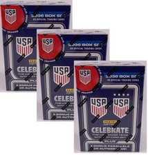 2025-26 Panini USMNT/USWNT Soccer Factory Sealed Box Set (Lot of 3) - In Stock!