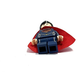 LEGO Superman Minifigure SH077 Super Heroes 2013 Man Of Steel Dark Blue Suit