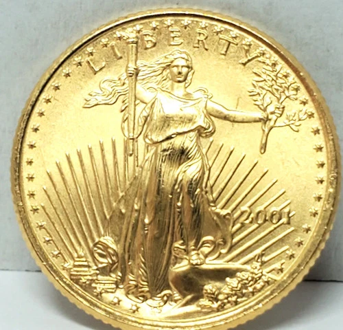 2001 American Gold Eagle 1/10 oz — photo from another recent sale