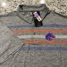 NEW NCAA BOISE STATE UNIV BRONCOS Golf Polo Shirt Sz XL