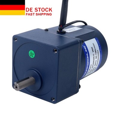 AC Variable Speed Motor 25W 220VAC 50Hz 0.45-6.75RPM 8Nm Flange 80mm w/ Gearbox