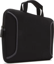 Case Logic 12" Neoprene Sleeve Bag W/Pocket Black For Chromebook, Tablet, iPad