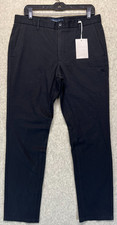 NWT Everlane Mens Chino Pants Black Uniform Performance Straight Pockets 34x32