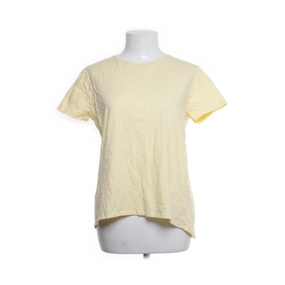 Zara, T-shirt, Größe: S, Gelb, Baumwolle, Einfarbig, Damen #DSE