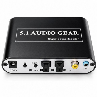 C10C Audio-Decoder Digital AC-3 Dolby Pro Logic/DTS/PCM Sound Decoder DC/5V 1A