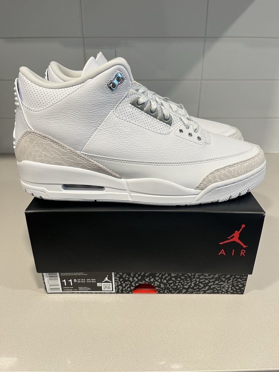 Triple White Air Jordan 3s 2018 Jordan Retro Pure Money 3s 2018