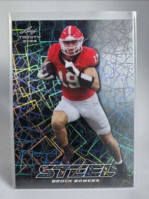2023 Leaf Trinity - Trinity Steel Brock Bowers #S-14 Silver Lazers (RC)