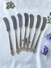 7 Silverplate Flat Handle Butter Spreader Oneida CommunityPlate King Cedric 1933