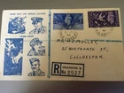 GB STAMPS RARE FIRST DAY COVER 1946 VICTORY STATION ROAD COLCHESTER