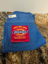 Vintage Dickies Men's Western Jeans Size 33x32 Cotton Polyester Made in The USA