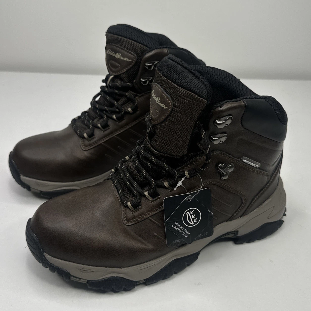 Eddie Bauer Men’s Waterproof Hiking Boots Size 8 NISQUALLY XL