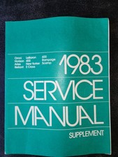 1983 Chrysler Dodge Plymouth Service Supplement Manual