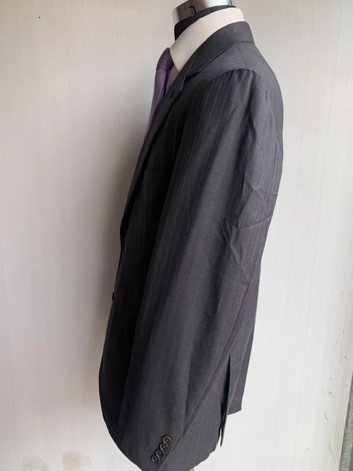 ⭐️ PAUL STUART STUART'S CHOICE GRAY  SUIT 44 LONG    ⭐️ - Image 3 of 4