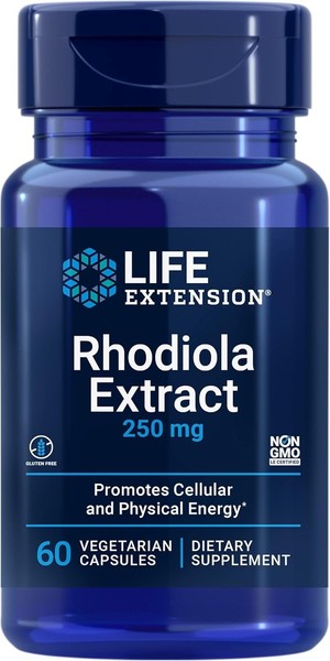 Life Extension Rhodiola Extract Antistress 250Mg 60 Veg. Kapseln Super Preis-image