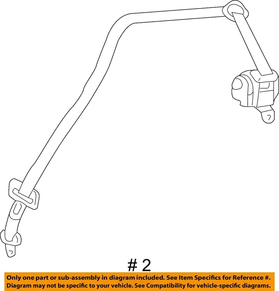 KIT DE CINTURÓN PARA CHEVROLET AVEO5 2009-2011 96870554 - NUEVO OEM 96870554 Foto 3 de 3