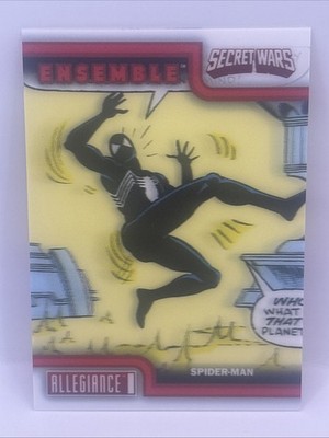 Spider-Man 2023 UD Marvel Secret Wars Ensemble Lenticular E-19