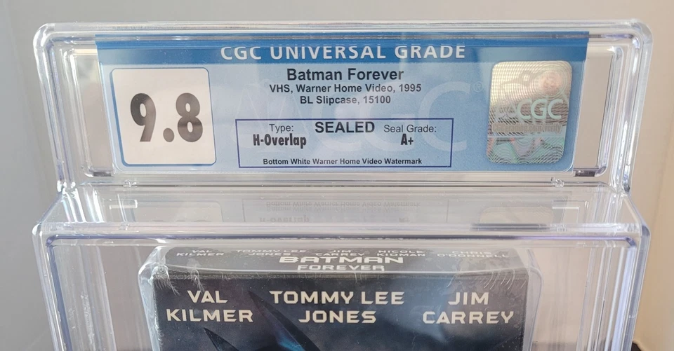 BATMAN FORVER ~ Sealed VHS ~ Graded CGC 9.8 A+ (1995) - Val Kilmer - Image 2 of 4