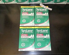 EXP 01/2028 4 Box Lot Systane ULTRA TWIN Pack 8 Bottles 10mL Eye Drops