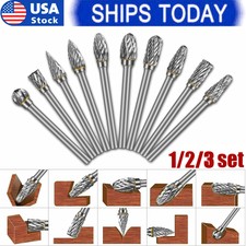 1-3set 1/8 Tungsten Carbide Rotary Cutting Ca...