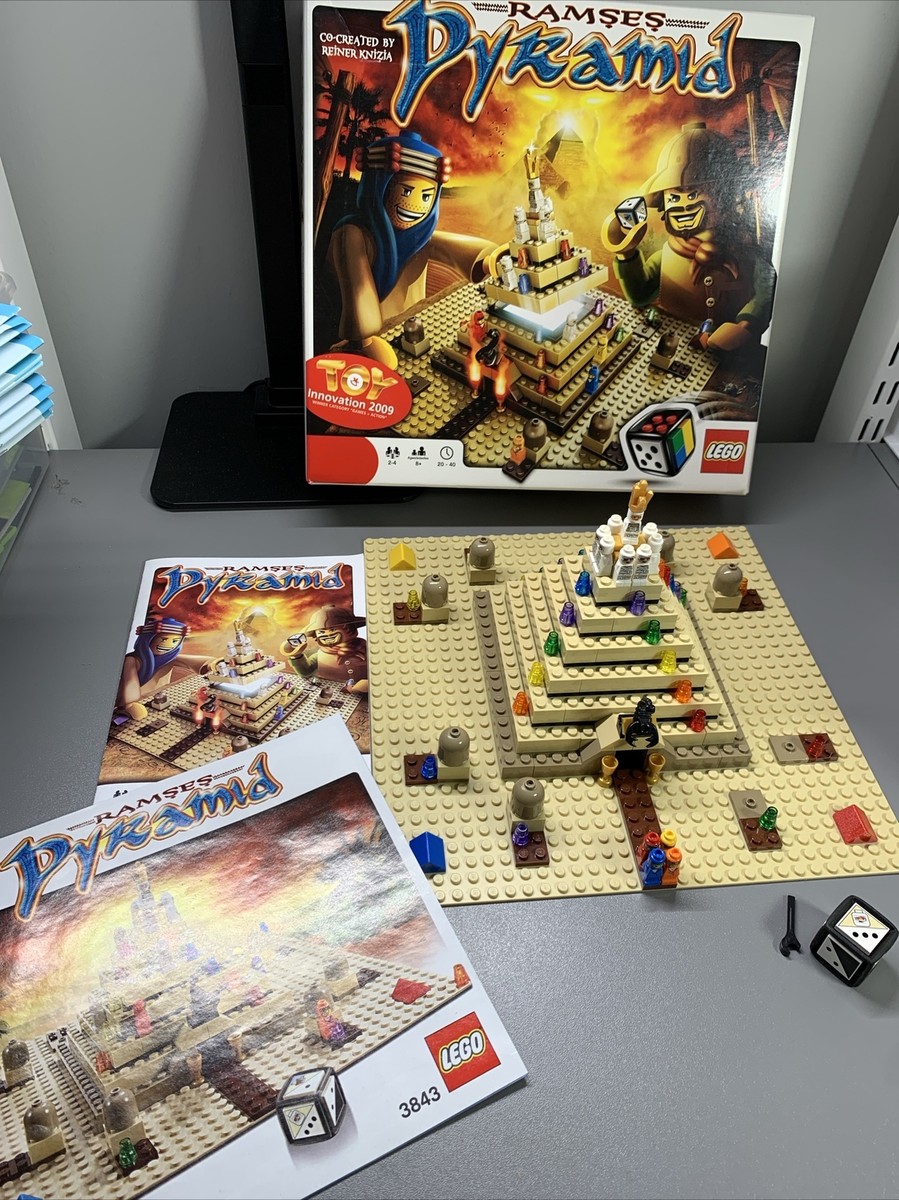 LEGO Ramses Pyramid (3843) Board Game Complete w/Building Game