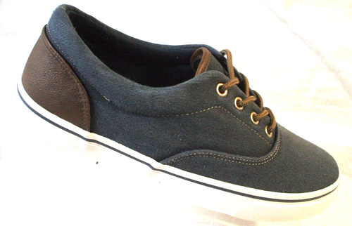 Tober blau Canvas Sneaker Low Top Mode Schuhe weiche Innensohle Freizeit Gr. 8,5 NEU - Bild 7 von 15