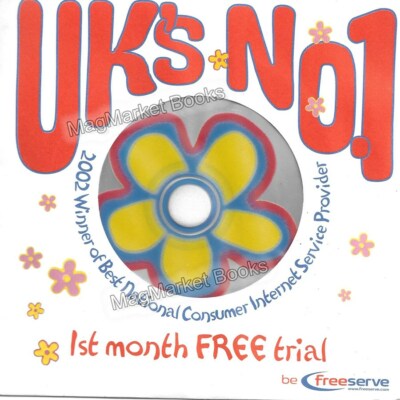 COMPUTER INTERNETZUGANG · FREESERVE CD ROM · 2002 · KOSTENLOSER UK-VERSAND