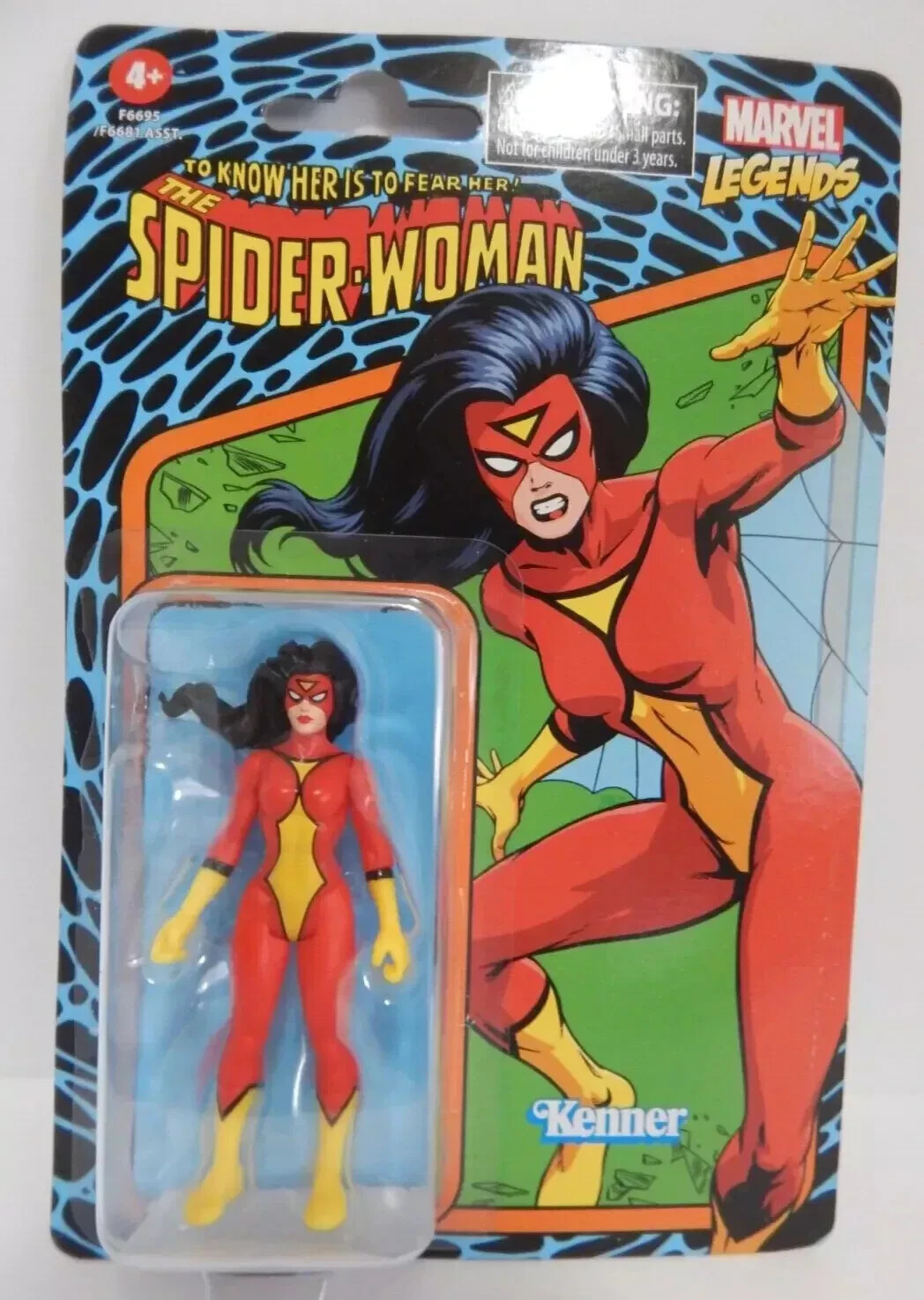 MARVEL LEGENDS RETRO COLLECTION SPIDER-WOMAN 3.75 KENNER ACTION FIGURE NIB