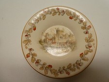 VINTAGE POTTERY DISH PICTURE PRINT WINDSOR CASTLE 1820