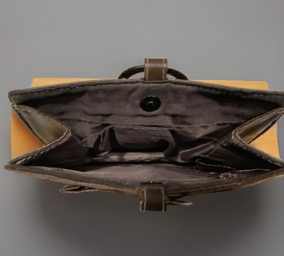 Cartera Organizadora Cartera Cartera Cuero Vegano 7.5"x 5.5" Bolsillos Secciones Divididas Foto 4 de 4