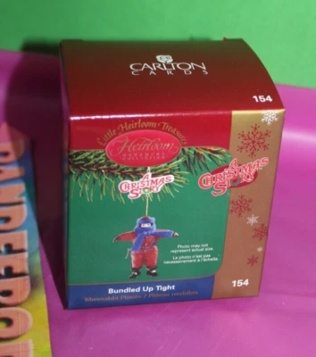 Carlton Heirloom Mini Randy A Christmas Story Bundled Up Tight Holiday Ornament