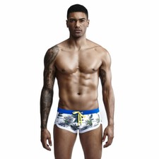 Men's Swimming Swimwear Boxers Trunks Beach Sports Lightweight Briefs Swimsuit