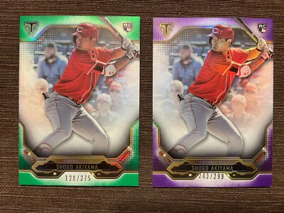 2020 Topps Triple Threads Shogo Akiyama RC 275 & /299 Reds Japan #88