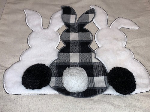 Cotton & Co. Bauernhaus Frühling Osterhase Tischläufer Baumwolle 16" x 72" Neu - Bild 2 von 7