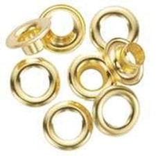 NEW GENERAL TOOLS 1261-0 PACK OF (24) SOLID BRASS 1/4" GROMMETS REFILLS 2896090
