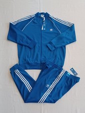 New Adidas Originals Primeblue Superstar Tracksuit Bluebird Men's Size 2XL