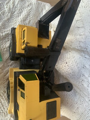 Vtg. Tonka Turbo Diesel Steel Back Hoe Excavator Shovel Truck XMB