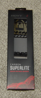 NEW Hoyt Carbon Superlite Quick-Detach 4 Arrow Bow Quiver- Bottomland Super Lite