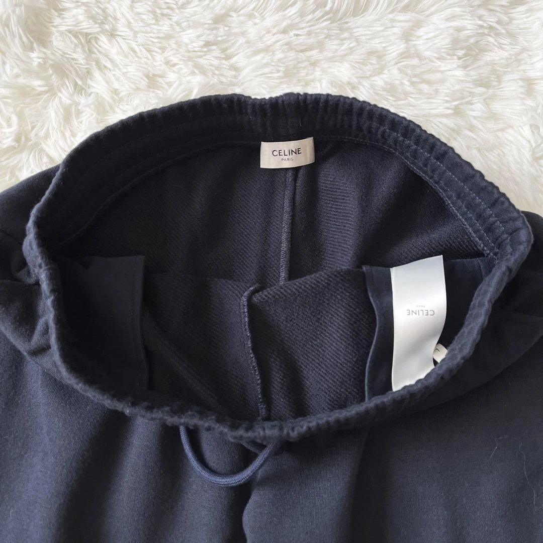 CELINE Felpa Trionf Cotone Cashmere Navy Taglia L Unisex Modifica Termine 2Z0724501