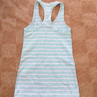 Original ivivva Tanktop Gr.8 japanische Größe 120-130cm horizontal Streifenmu...