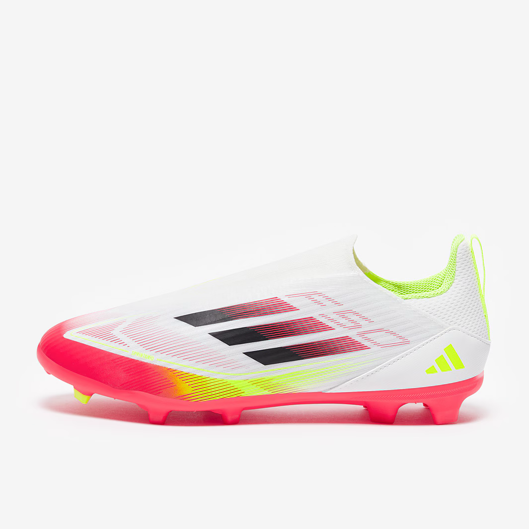 ADIDAS KIDS F50 LEAGUE LACELESS FG/MG Football Boots Size 10 Kids Laceless  Pink