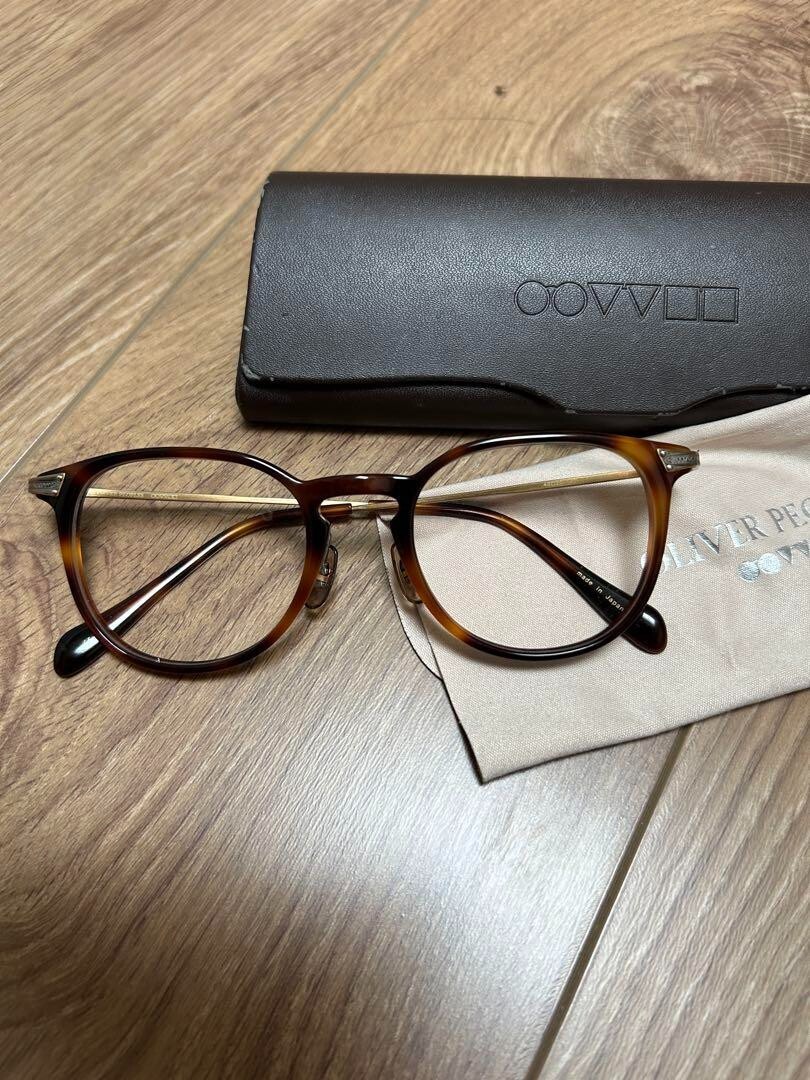 Used OLIVER PEOPLES ENNIS-J 2014R/S Glasses, Brown, Acetate 